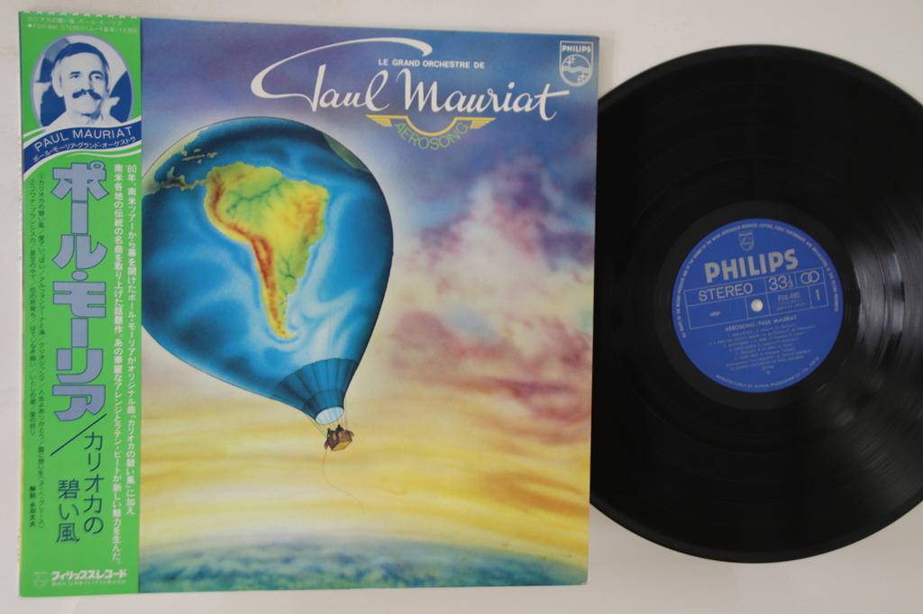 LP Record PAUL MAURIAT - Aerosong FDX490 PHILIPS 1980 Japan Obi Latin Used
