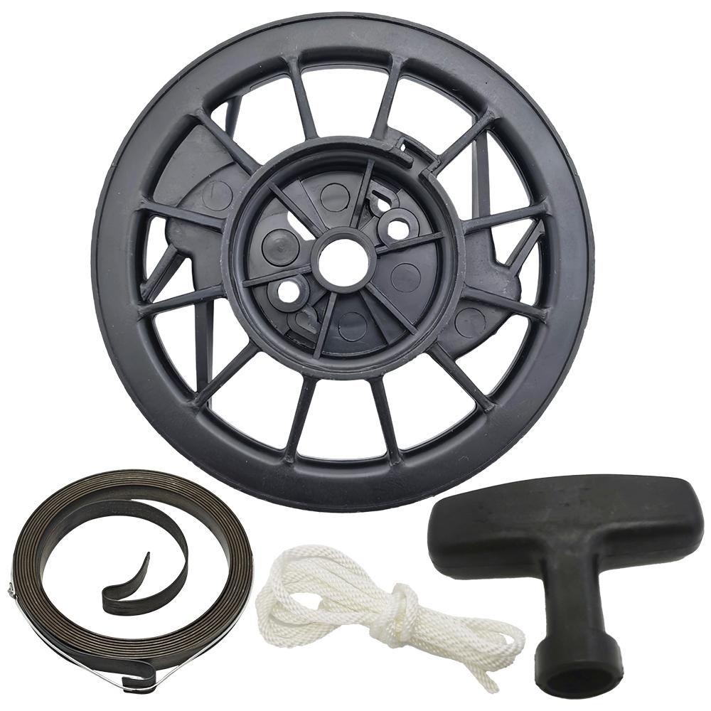 Recoil Pull Starter Pulley Spring Rope Grip Kit For Honda GX160 GX200 GX140 GX120 168F 170F 5.5HP 6.5HP Engine Generator Mower