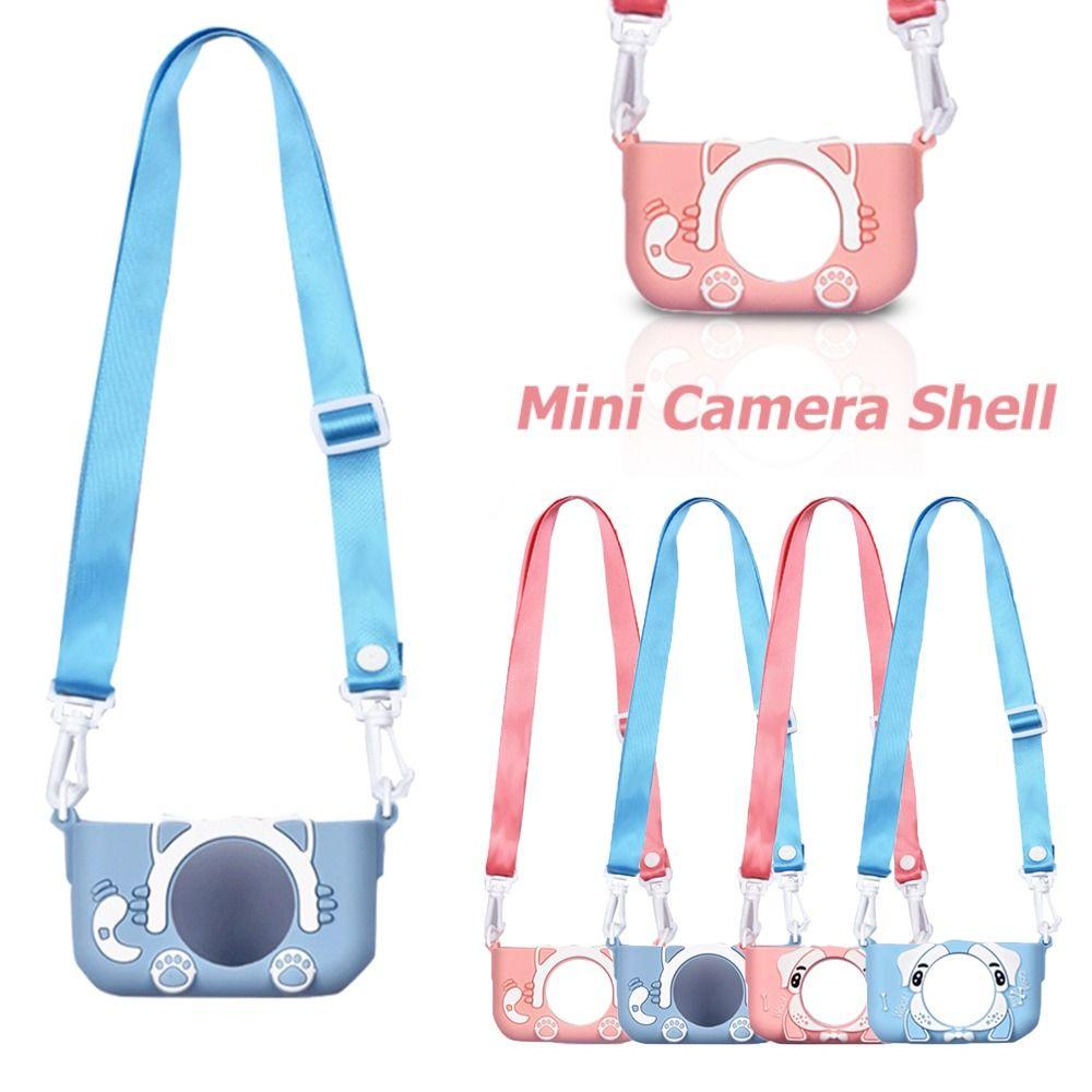 Cartoon Mini Camera Shell With Lanyard Portable Kids Camera Case Anti-Scratch Silicone Protective Cover For X2 Children Camera