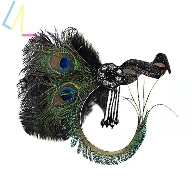 1920s Tassel Feather Headband for Parties and Gatherings