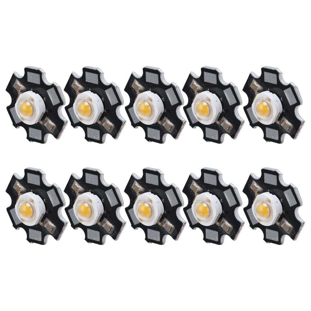 10Pcs Ultra Bright LED Chip 3V DIY Light Beads for Ceiling Light Downlight Flashlight Table