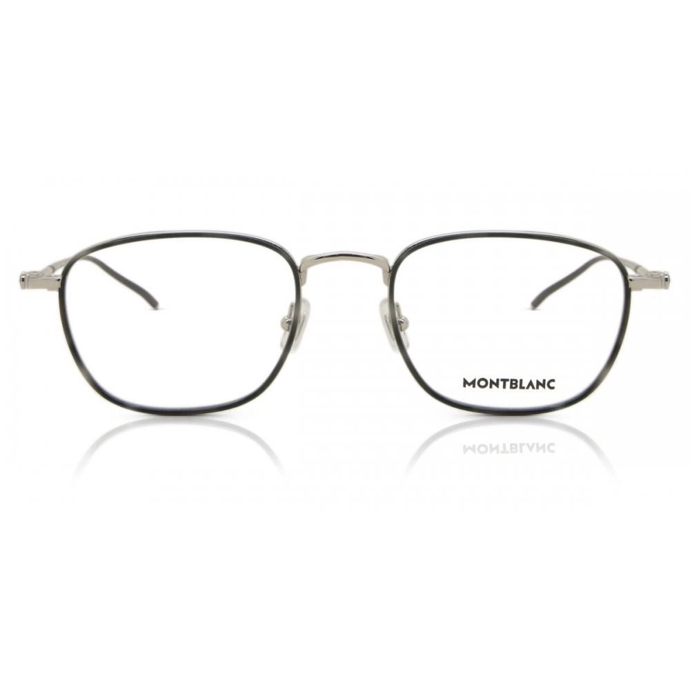 

Mont Blanc Mb0161o 002 Men Eyeglasses Silver Grey/52