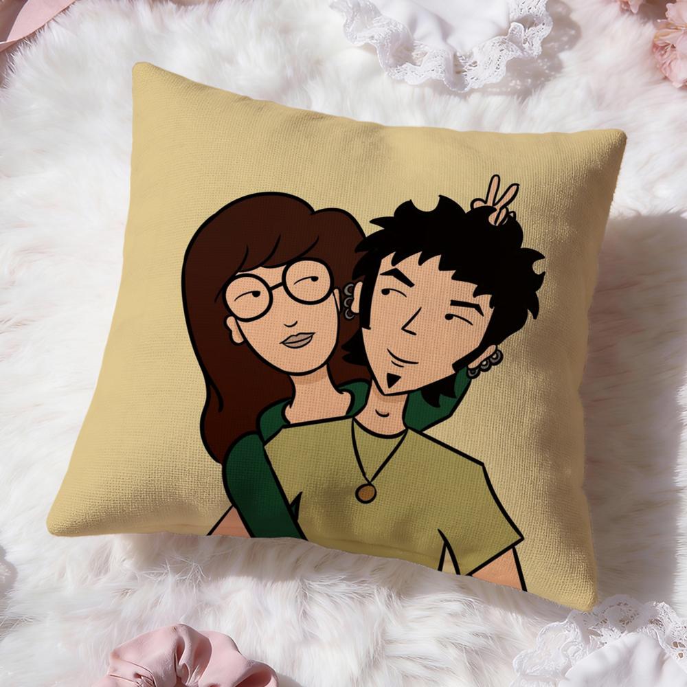 Cartoon D-DariaS Cushion Cover Premium Comfort Reversible Pillow Cove -Two in One Design for Any Room & Car Interior