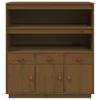 Highboard Honey Brown 100 x 40 x 108.5 cm Solid Pine Wood