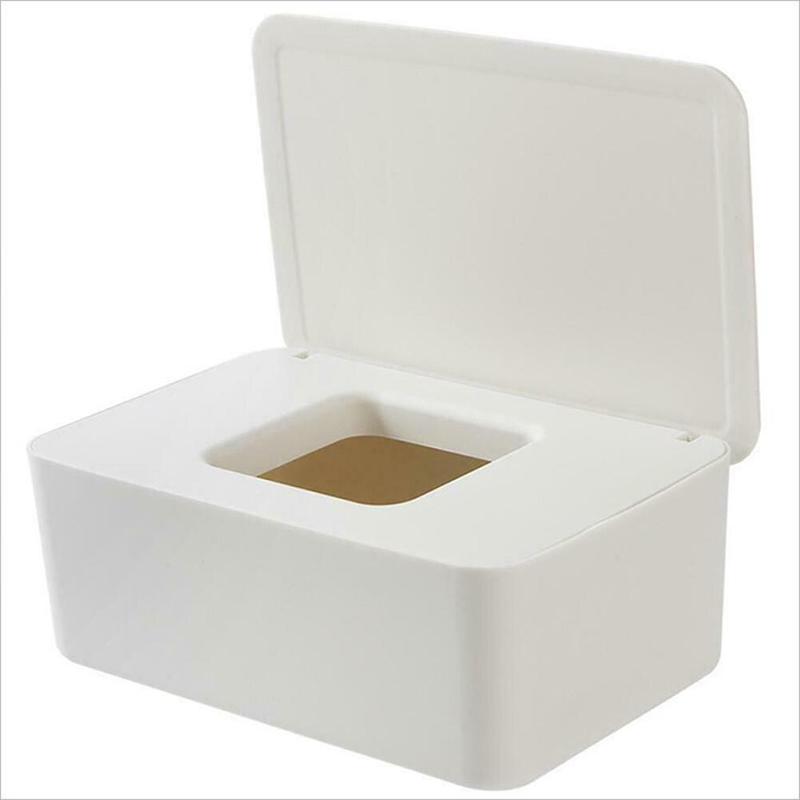 

Wet Lingerie Dispenser for Storage Towels with Dust Cover for Home Office |