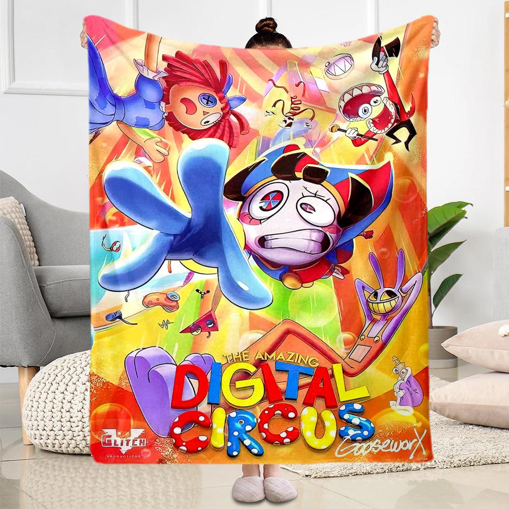 Digital Circus13 Blankets Are Suitable for Living Rooms,making Them an Ideal Choice for Outdoor Travel and Gifts.