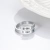 Stilvolle Damen Modische Personalisierte Ringe Edelstahl Schmuck Kundenspezifisch 2 Namen Geburtssteine Anhänger Verlobungsringe Versprochenes Gewinnspiel