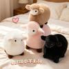 Super Fluffy Chubby Sheep Plush Toy 4 Colors Round Fat Lamb Stuffed Pillow Bedroom Sofa Decor For Gifts.