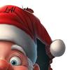 Funny Holiday Party Decorations Santa Toilet Sticker Christmas Lid Decal Self-Adhesive 3D Durable Festive Home Accessories Hole Waterproof PVC Wall