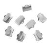 20pcs Crimp Beads Cord End Caps Cove Clasps String Ribbon Leather Clips Foldover Connectors for DIY Jewelry Findings Supplies