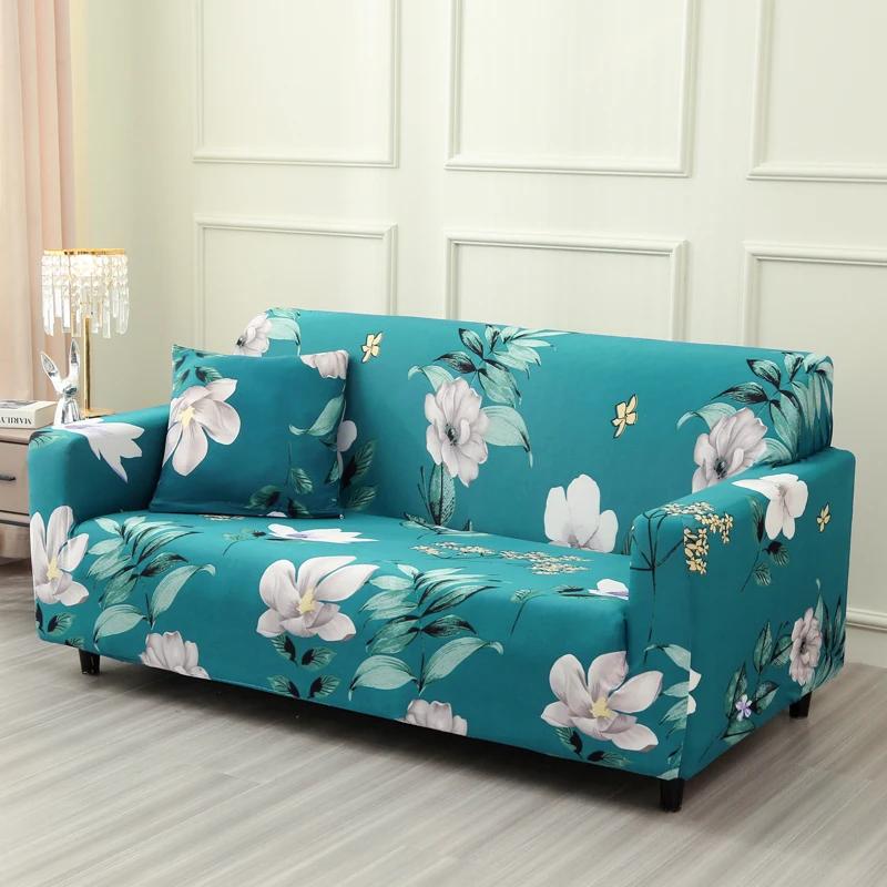 Elastische Sofabezüge für das Wohnzimmer Spandex Eng Anliegend All-Inclusive Ecksofabezug Möbel Schutzbezug 1/2/3/4 Sitzer 1 Seat 90-140cm