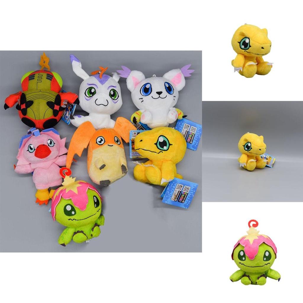 Adorable Digimon Plush Patamon Agumon Palmon Biyomon Keychain For Kids And Fans
