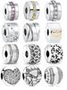 925 Silver Heart Clip Beads For European Bracelets DIY Jewelry Making Fashion Accessories