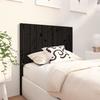 VidaXL Headboard Black 95.5x4x100 Cm Solid Pine Wood 818854