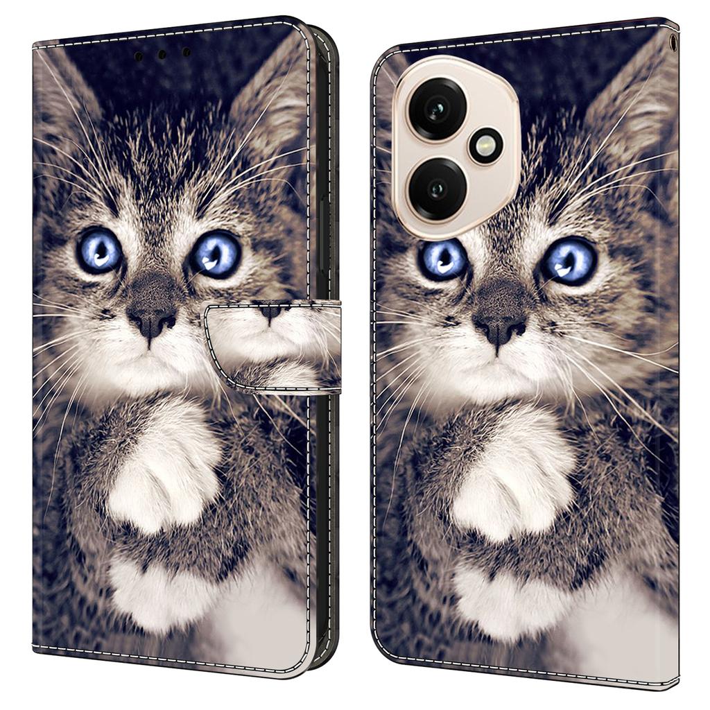 Для Honor 400 5G (Глобальний) Шкіряний чохол з друком візерунка Гаманець Підставка Відкидна кришка для телефону