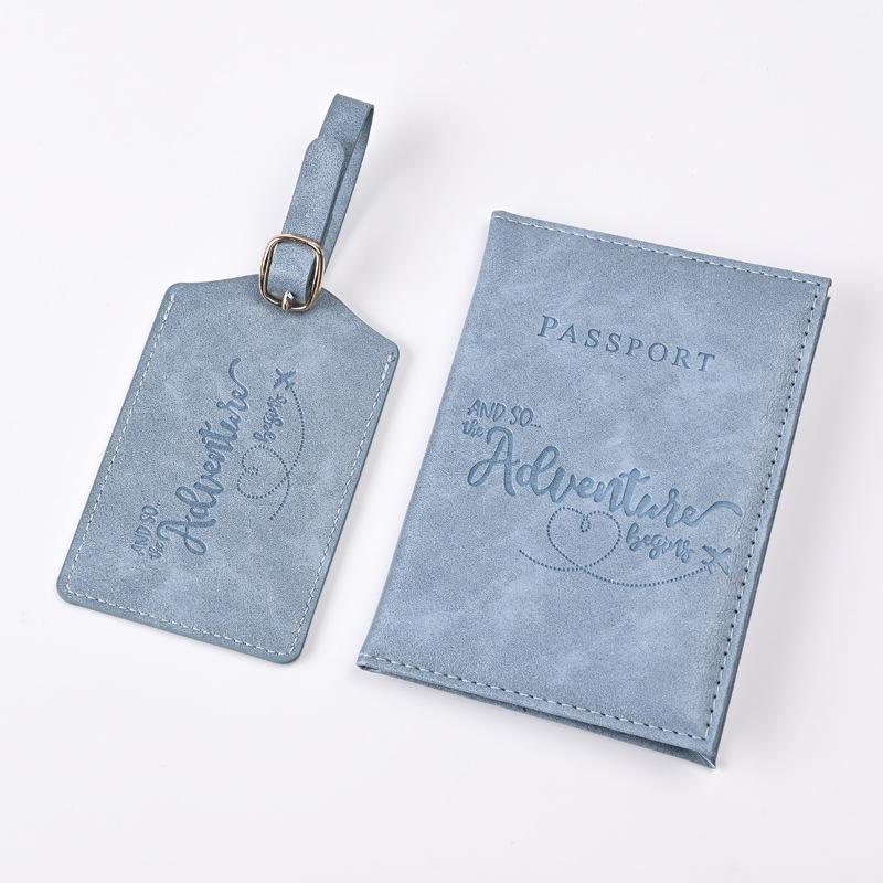 Reisepasshülle mit Kartenfach, Kunstleder, Heißprägung, Reisebrieftasche, schwarze Dokumentenhüllen für unterwegs