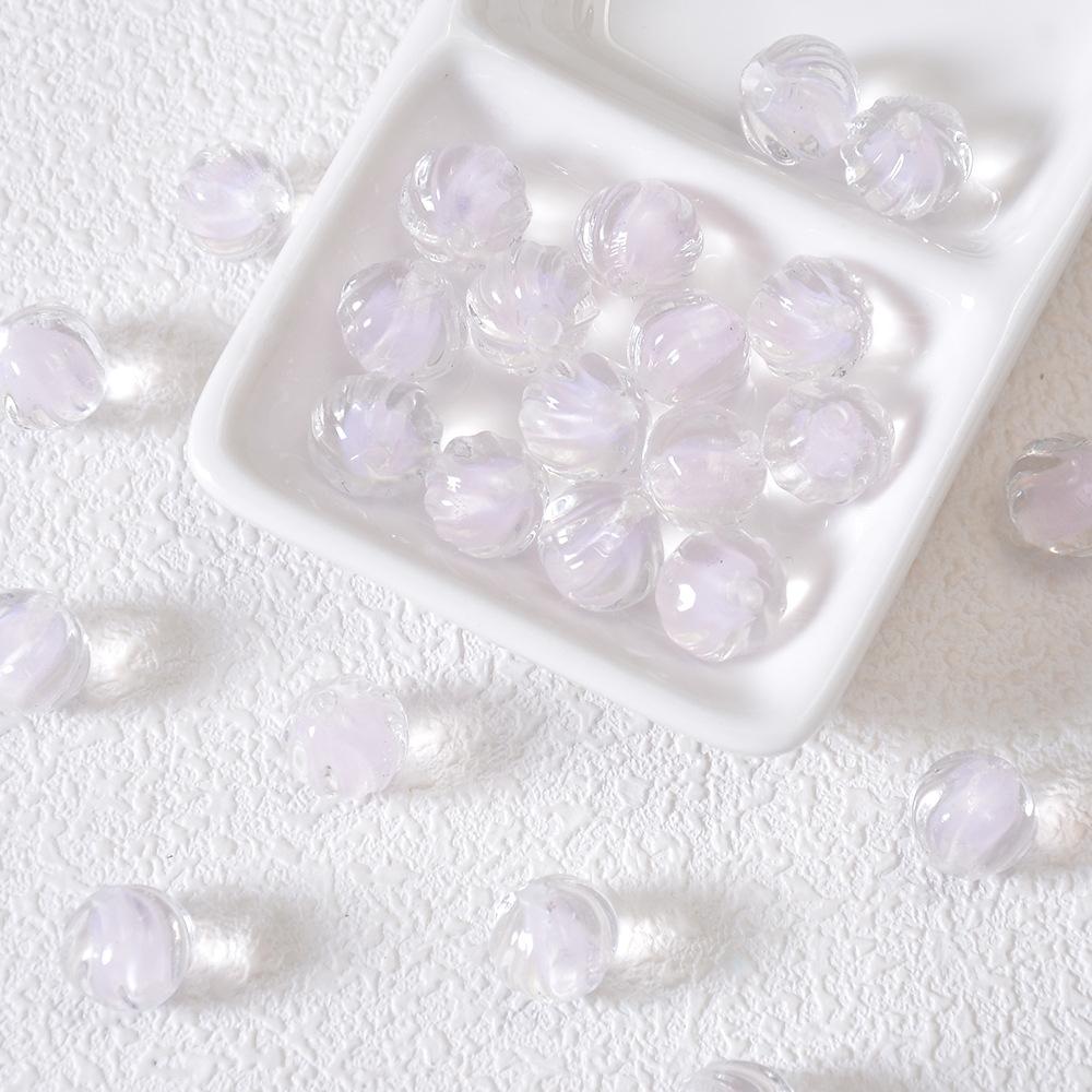 Yori 10Pcs/Bag Glass Watermelon Lantern Beads Handmade DIY Beaded Materials Bracelet Necklace Jewelry Gift Box