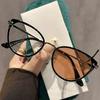 Unisex Ladies Cat Eye Minus Sunglasses Diopter New Trend Outdoor Color Changing Near Sight Glasses Finished Phorochromic Eyewear