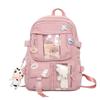 Pretty School Backpack with Pockets for Girls and Women  Portable Bag of Harajuku Style