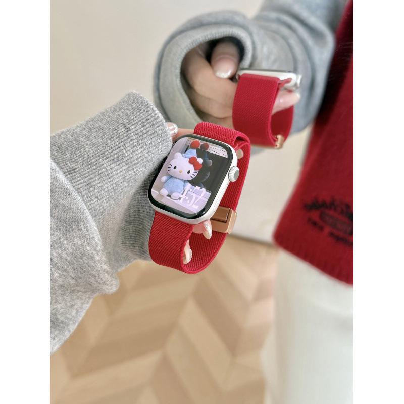 Compatible Nylon & Metal Magnetic Buckle Band for Apple Watch Series 11 & iWatch 10th Gen 9876E
