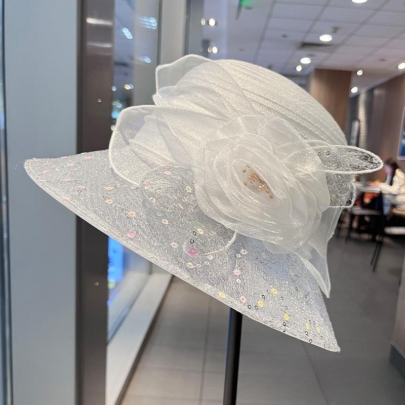 Summer Lace Sun Hat For Women With Sun Protection And Foldable Design For Casual Outdoor Use