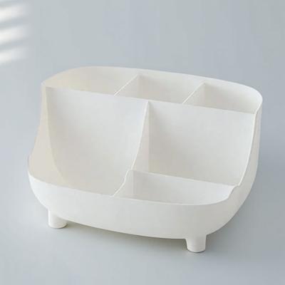 Creative Large Capacity 6 Cell Desktop Pen Organizer Multi Functional School Office Storage Box