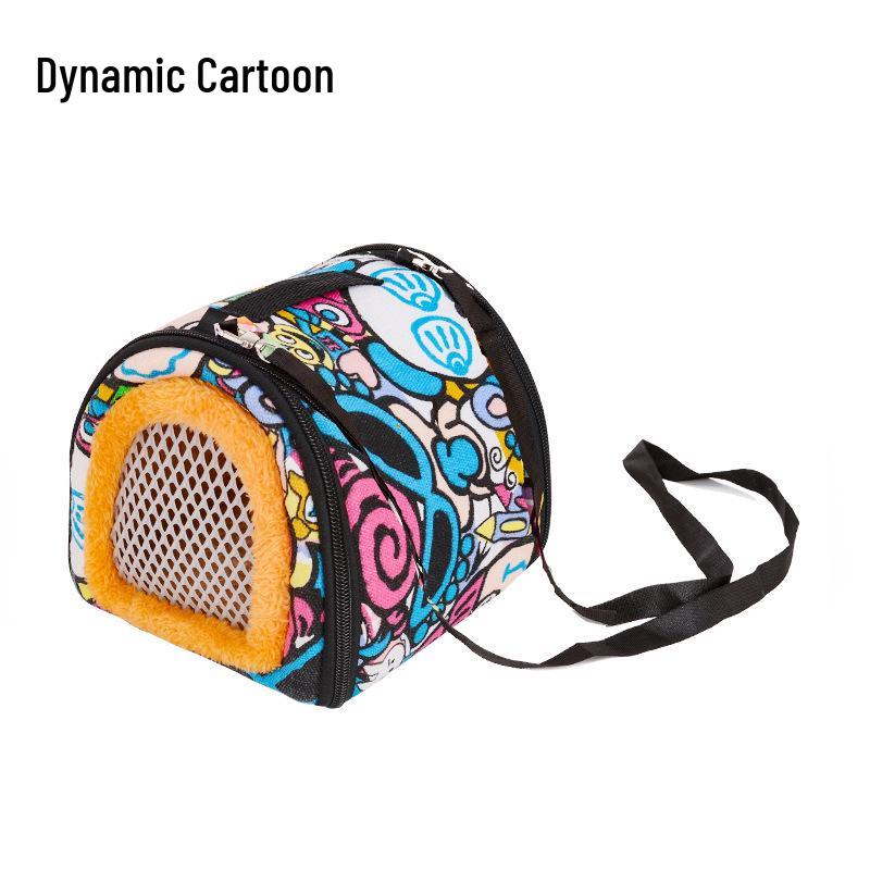 Small Pet Winter Warm Crossbody Bag - Hamster, Guinea Pig, Hedgehog Portable Backpack