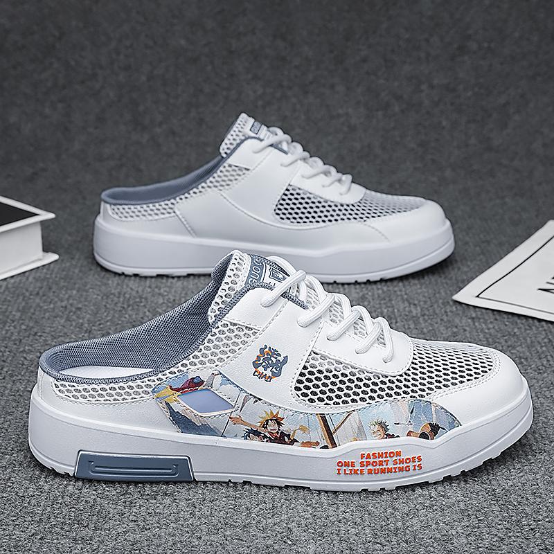 Herren Sport-Slipper Sommer Pantoletten Lässige Sandalen Sommer Sneakers Schuhe für Studenten Übergröße