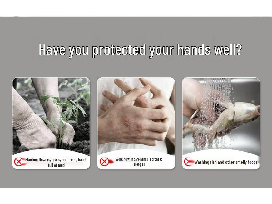 Blue/White/Black Nitrile Disposable Gloves - Tear-Resistant, Oil-Resistant, Waterproof, Non-Slip Hand Protection for Food Contact