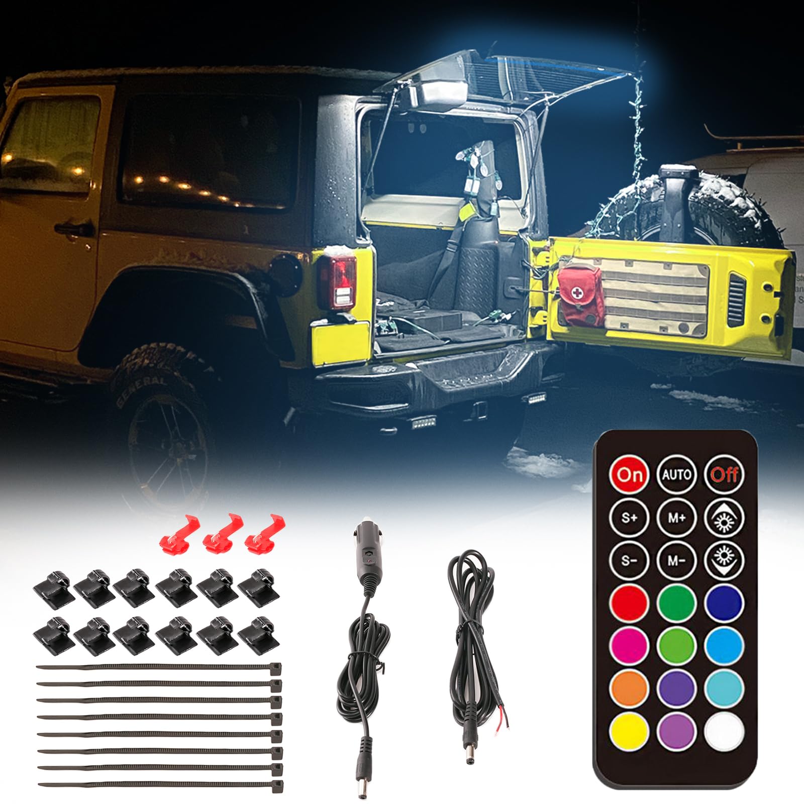 

BooYu RGBW Rear Glass Liftgate Dome LED Light Bar RF