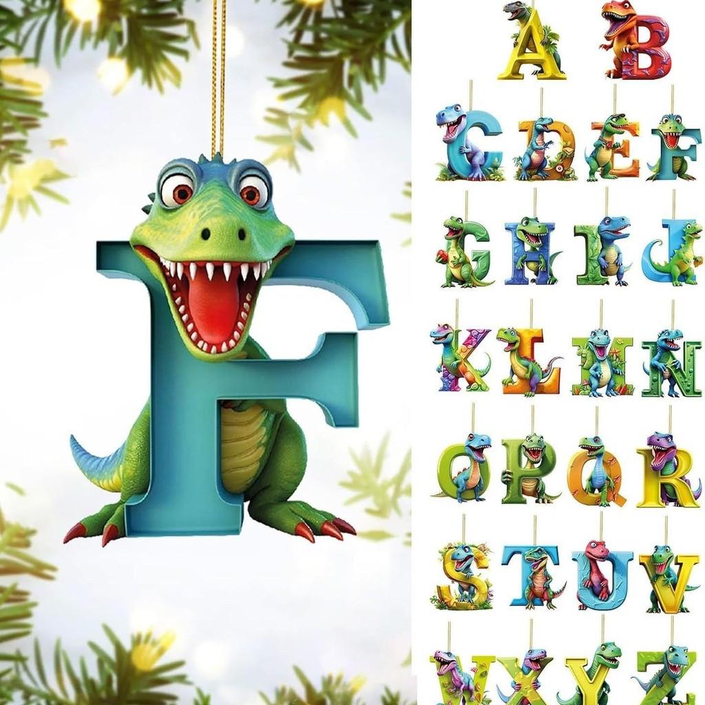 Colorful Acrylic Alphabet Letters Car Hanging Ornament For Christmas Home Decoration