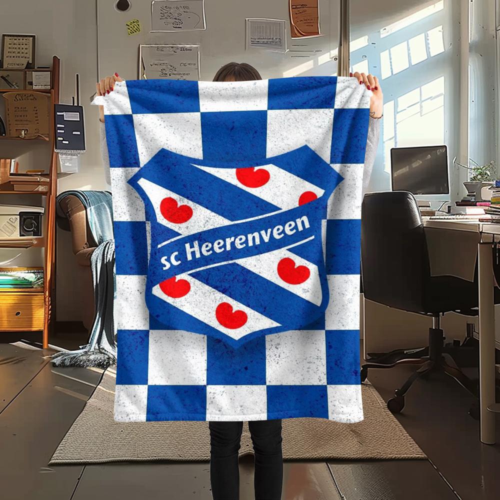 1pc SC Heerenveen Print Flannel Blanket, High quality Comfortable for All Seasons, Home Decor, Warmth and Comfort, Perfect for Christmas Gifts83