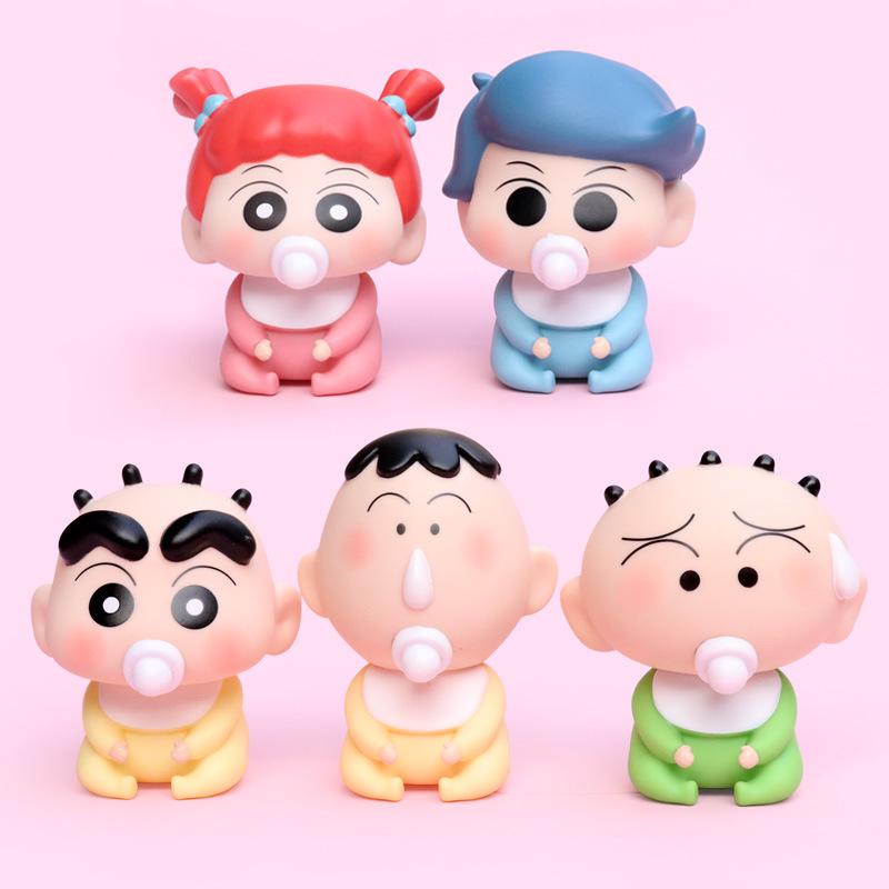 

New Trendy Cartoon Pacifier Figurine: Cute Home & Car Decoration Small Ornament