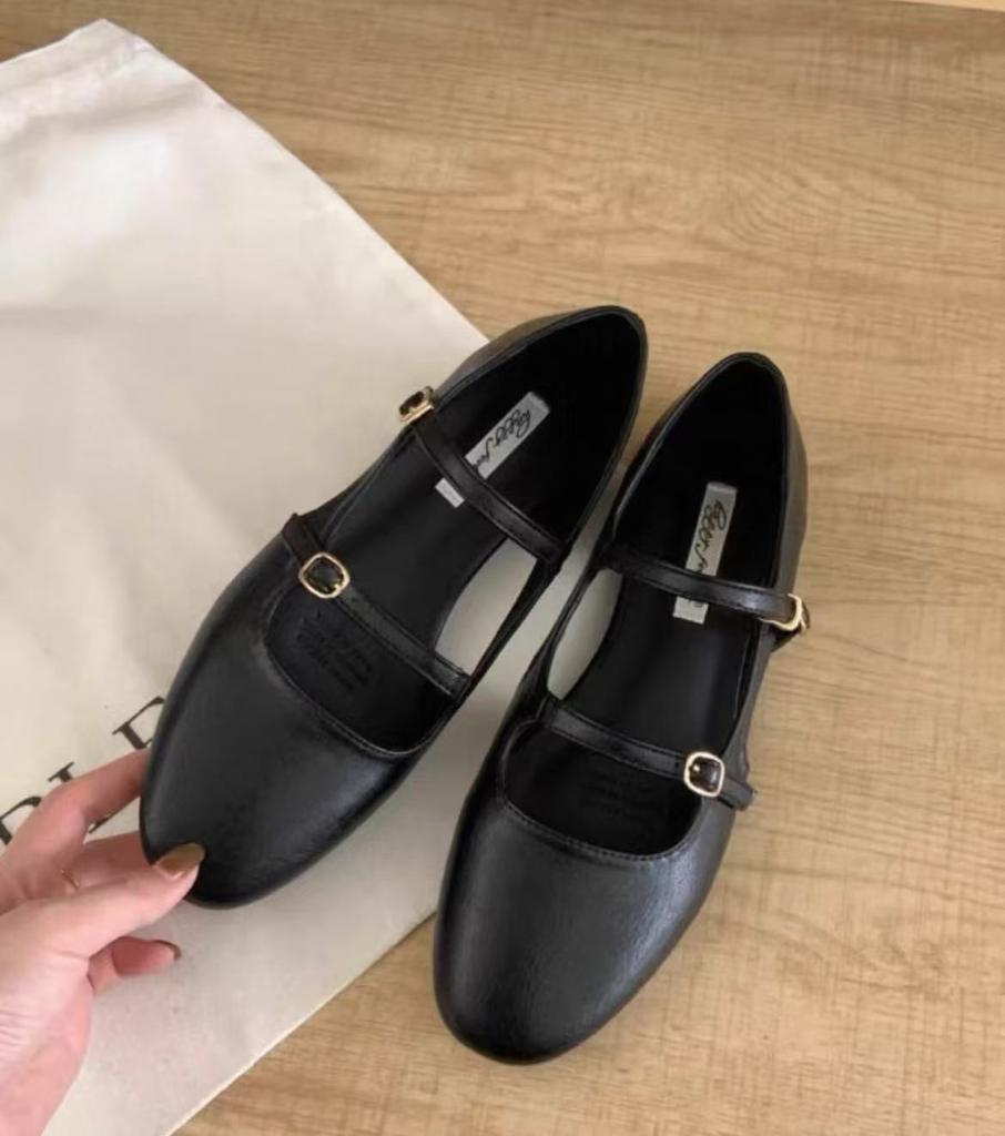 Light mouth silver single shoes women's spring and summer new round head ladyshoes ballet fairy wind soft flat bottom one pedal Doudou shoes