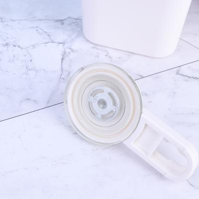 1Pcs Toothbrush Holder White Wall Mounted Suction Cup Style Fade Resistant Wear Resistant Bathroom Toiletries Organizer Rack No