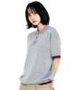 XTONZ Xtk181 Colored Layered Collar Knit (Gray)