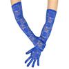 2 paires de Gants Longs en Dentelle Transparente pour Mariage Femmes Mitaines Courtes Fantaisie en Tulle pour Spectacles sur Scène