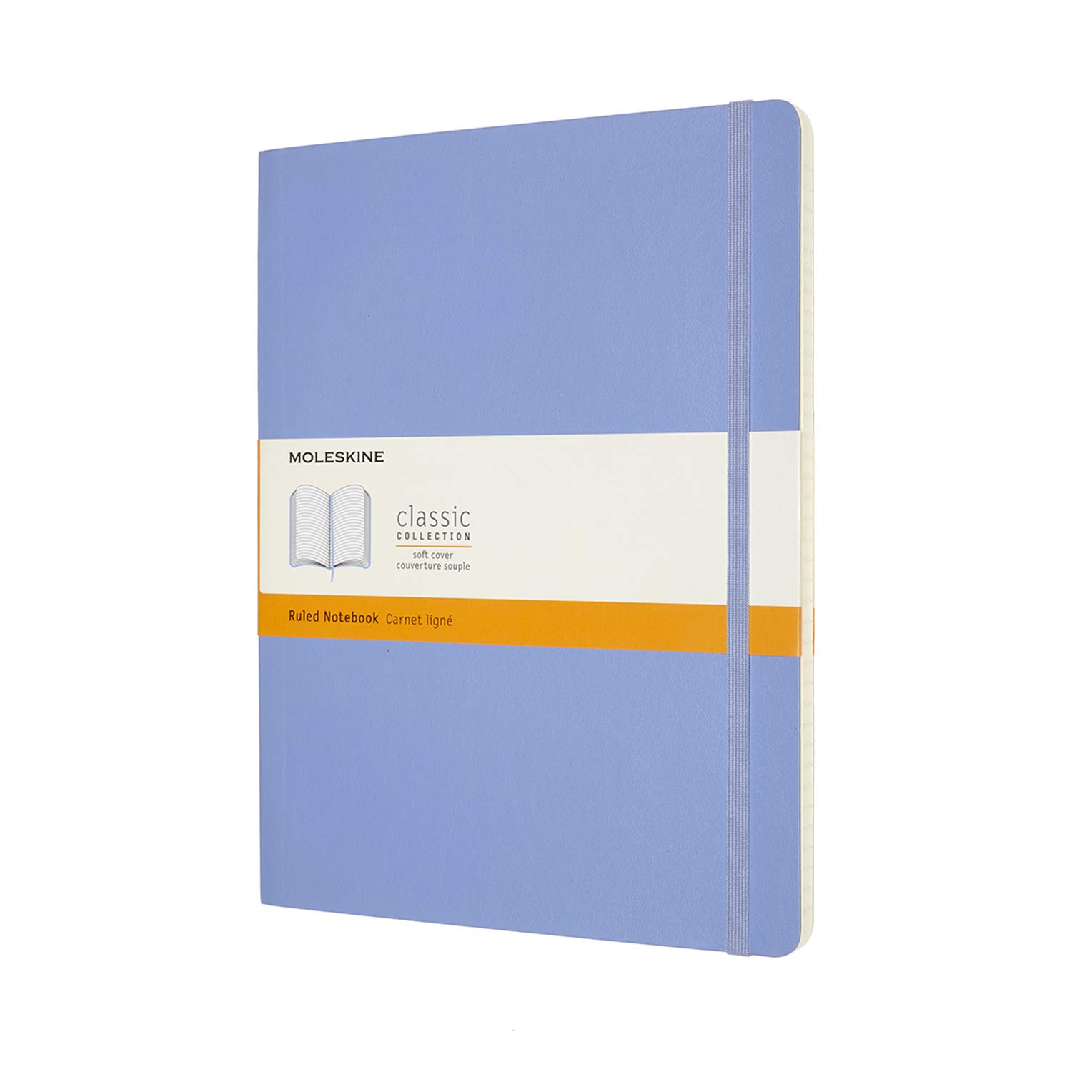 

Moleskine Notebook Classic Notebook Soft Cover Ruled XL Hydrangea Blue QP621B42