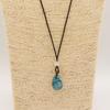 Cord Necklace Gemstone Pendant – Howlite Teardrop