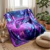 Cyberpunk Game Controller Scene Blanket Personalized Name Flannel Blanket Soft Cozy Plush Throw for Sofa Bed Lightweight Home Decor