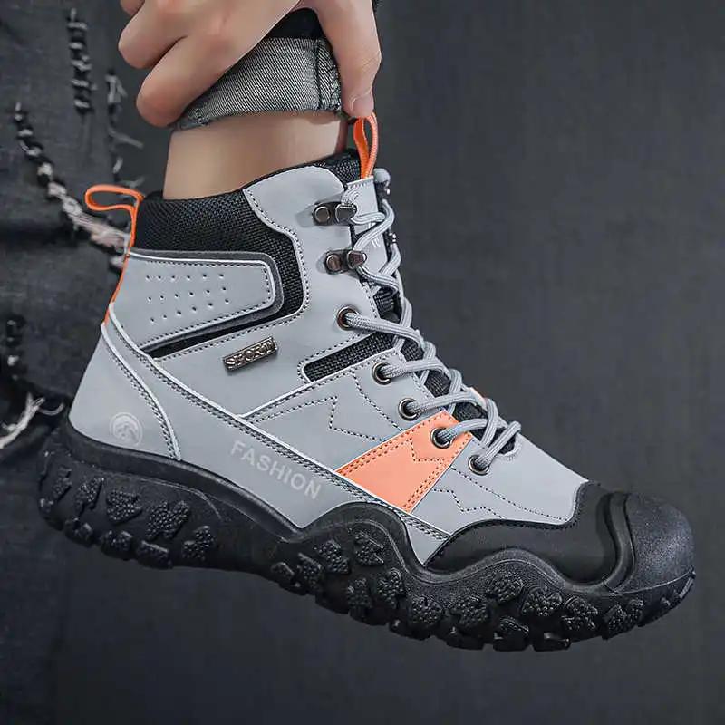 With Lacing Hi Cut Man's Outdoor Shoes Casual Vip Luxury Brand Sneakers Basketball Player Sport Beskete New Fast Pro