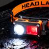 COB LED Headlamp Induction Head Lamp With Angle Adjustable 7 Modes Rechargeable Magnetic Sensor Head Light For Out F4N5