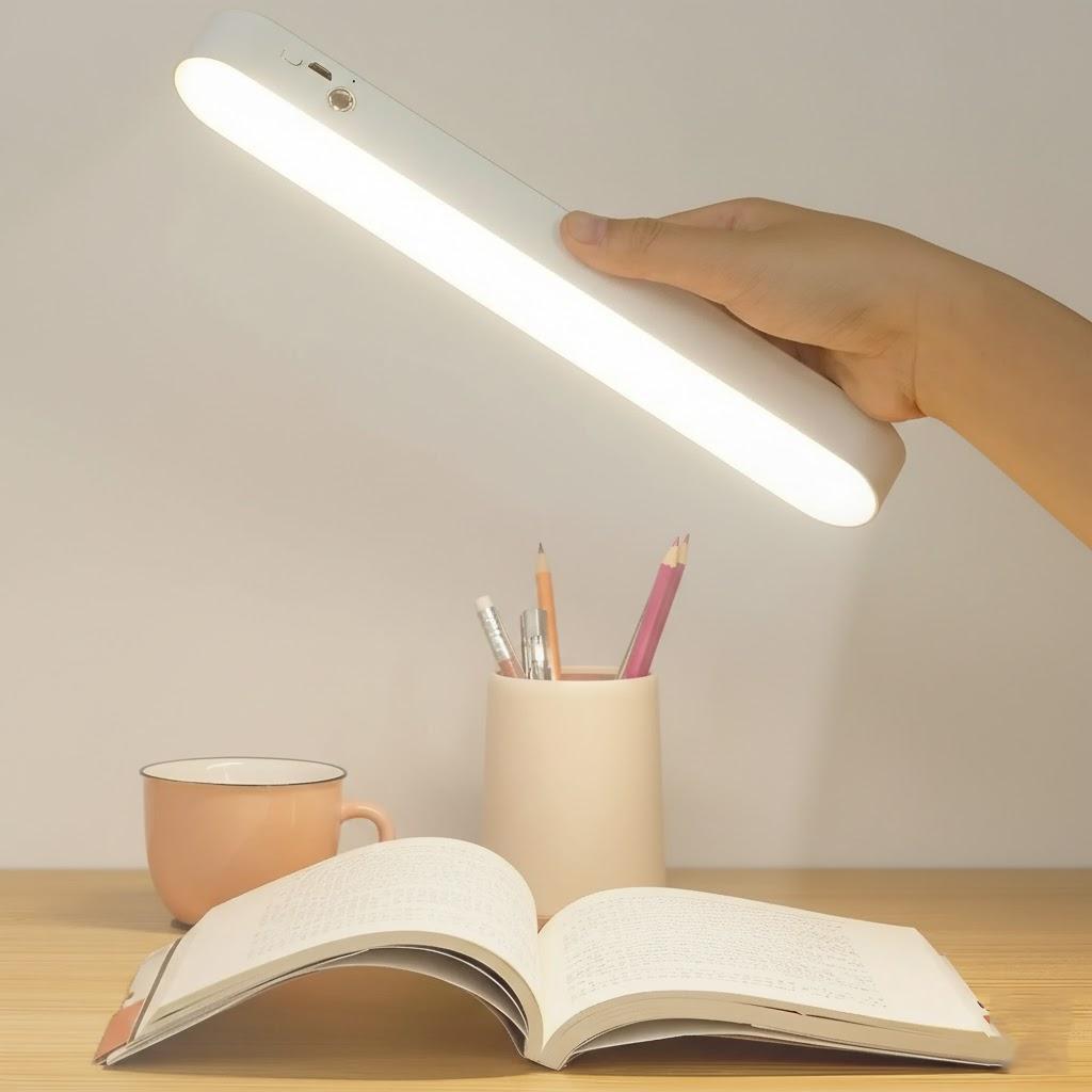 

20W USB Rechargeable Eye Care Desk Lamp with Magnetic Base 3 Color Temperature Modes for Reading and Working білий