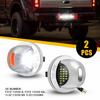 Pair License Plate Lights Set of 2 Driver & Passenger Side White&Red for Ford