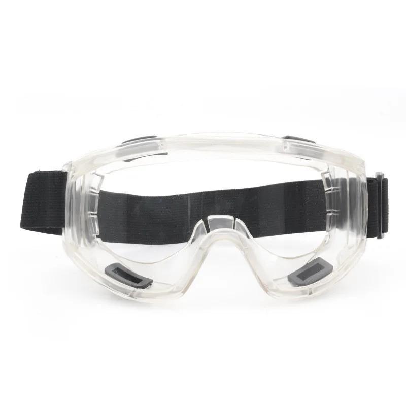 

Large Frame Finished Protective Goggles Transparent/Black Anti Fog And Translucent Glasses Anti Impact Pc Eyeglass Lenses