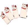 4pcs Waterproof PU Golf Headcovers Cute Cartoon Cat #1 #3 #5 UT Golf Club Protector