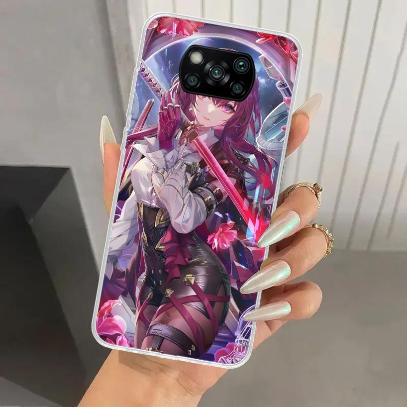 Honkai Star Rail Kafka Phone Case for Xiaomi Poco X7 X6 X5 X4 X3 Nfc F6 F5 F4 GT F3 F2 Pro F1 M5S M4 M3 5G Soft Funda Print Shel