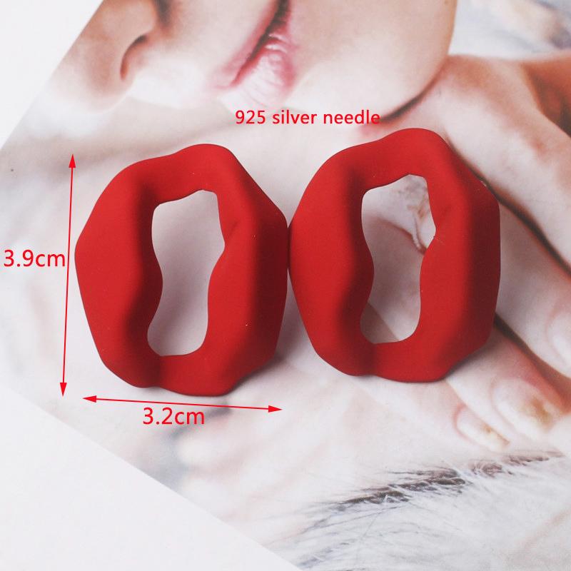 New Square Long Hanging Earrings for Women Colorful Enamel Geometric Statement Dangle Earrings Girls Drop Earrings pendientes