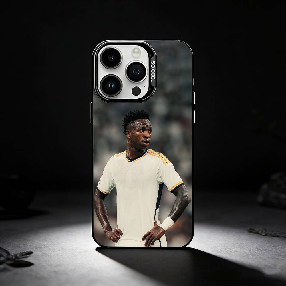 

Football Player V-VINI J-JR Phone Case For iPhone 17,16,15,14,13,12,11 Plus,Pro Max,XS,Colored silver phone case iPhone15promax