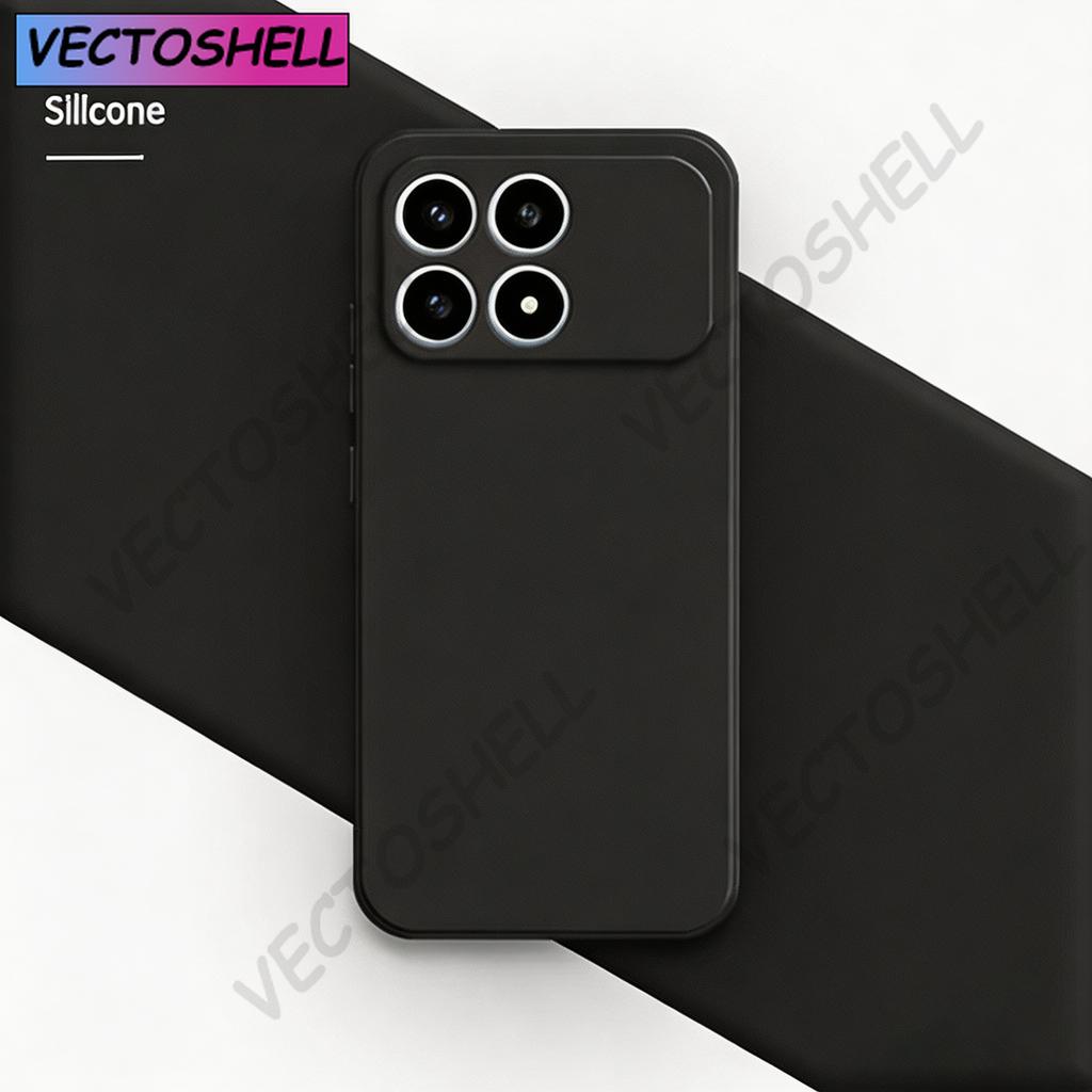 Original Silicone Phone Case For Xiaomi Poco F8 Pro Ultra X8 Pro Max Fundas High Qualtiy Soft Internal Flocking Back Cover